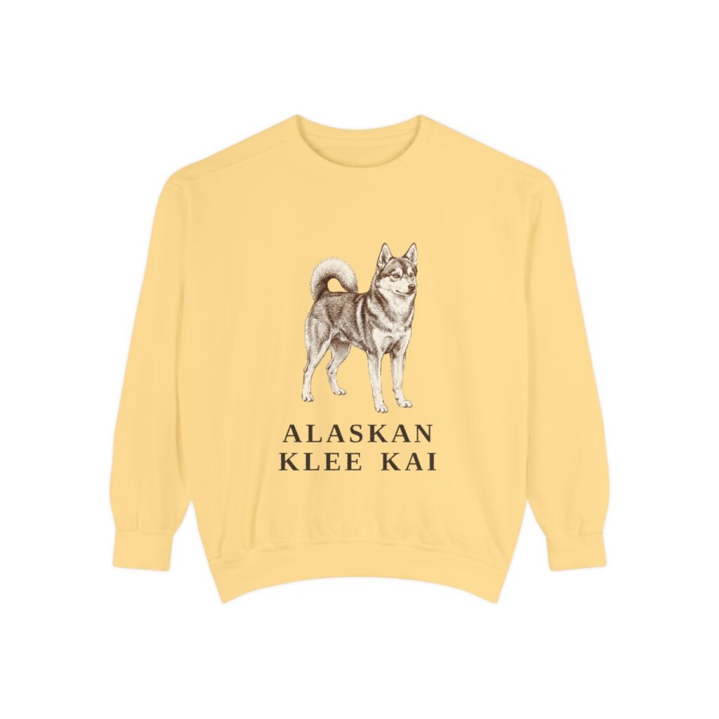 Alaskan Klee Kai Sweatshirt, Butter, front view