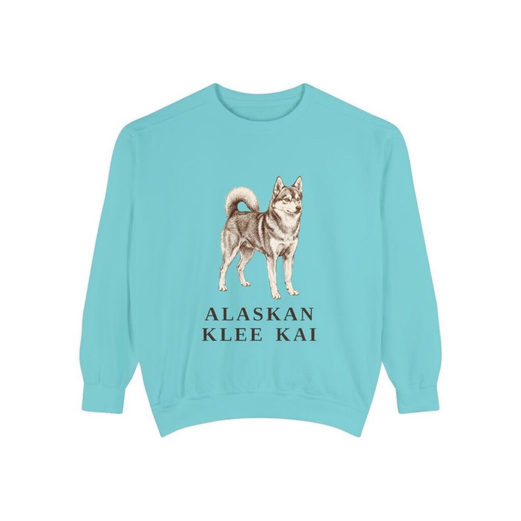 Alaskan Klee Kai Sweatshirt, Chalky Mint, front view