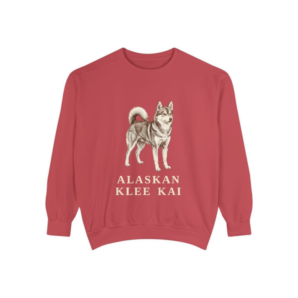 Alaskan Klee Kai Sweatshirt, Crimson, front view