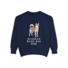 Alaskan Klee Kai Dad Sweatshirt, True Navy, front view