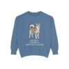 Alaskan Klee Kai Humor Sweatshirt, Blue Jean, front view