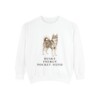 Alaskan Klee Kai Humor Sweatshirt, White, front view