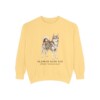 Alaskan Klee Kai Latin Sweatshirt, Butter, front view