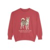 Alaskan Klee Kai Latin Sweatshirt, Crimson, front view