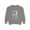 Alaskan Klee Kai Latin Sweatshirt, Grey, front view