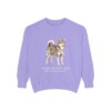 Alaskan Klee Kai Latin Sweatshirt, Violet, front view