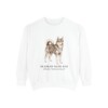 Alaskan Klee Kai Latin Sweatshirt, White, front view