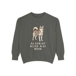 Alaskan Klee Kai Mom Sweatshirt, Pepper, front view