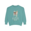 Alaskan Klee Kai Mom Sweatshirt, Seafoam, front view