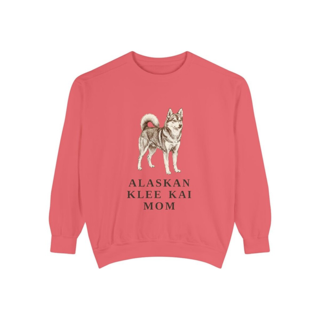 Alaskan Klee Kai Mom Sweatshirt, Watermelon, front view