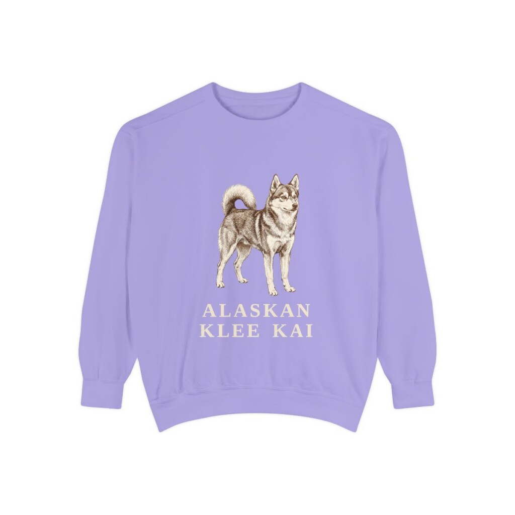 Alaskan Klee Kai Sweatshirt, Violet, front view