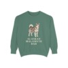 Alaskan Malamute Dad Sweatshirt, Light Green, front view