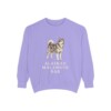 Alaskan Malamute Dad Sweatshirt, Violet, front view
