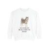 Alaskan Malamute Dad Sweatshirt, White, front view