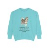 Alaskan Malamute Humor Sweatshirt, Chalky Mint, front view