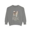 Alaskan Malamute Humor Sweatshirt, Grey, front view