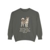 Alaskan Malamute Humor Sweatshirt, Pepper, front view