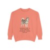 Alaskan Malamute Humor Sweatshirt, Terracotta, front view