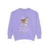 Alaskan Malamute Humor Sweatshirt, Violet, front view