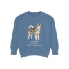 Alaskan Malamute Latin Sweatshirt, Blue Jean, front view
