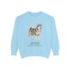 Alaskan Malamute Latin Sweatshirt, Chambray, front view