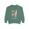 Alaskan Malamute Latin Sweatshirt, Light Green, front view