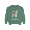 Alaskan Malamute Sweatshirt, Light Green, front view