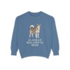 Alaskan Malamute Mom Sweatshirt, Blue Jean, front view