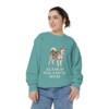 Alaskan Malamute Mom Sweatshirt, Seafoam, person 2 front