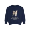 Alaskan Malamute Mom Sweatshirt, True Navy, front view