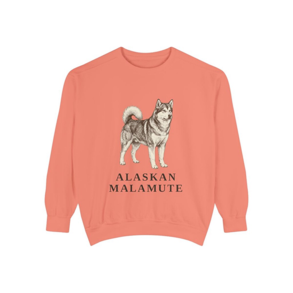 Alaskan Malamute Sweatshirt, Terracotta, front view