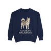 Alaskan Malamute Sweatshirt, True Navy, front view