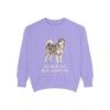 Alaskan Malamute Sweatshirt, Violet, front view