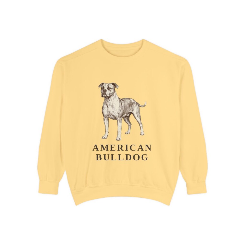 American Bulldog Sweatshirt, Butter, front view