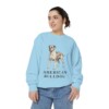 American Bulldog Sweatshirt, Chambray, person 2 front