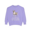 American Bulldog Humor Sweatshirt, Violet, front view