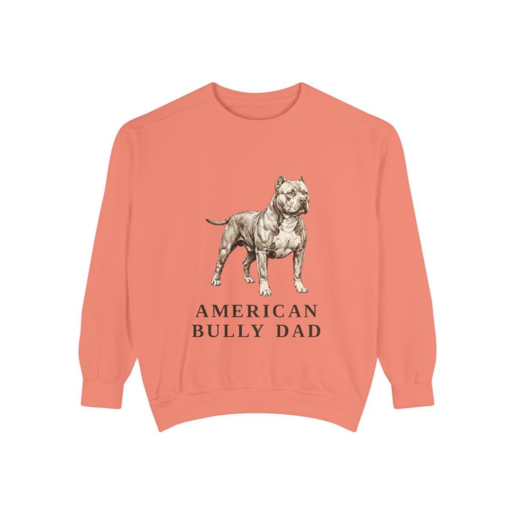 American Bully Dad Sweatshirt, Terracotta, front view