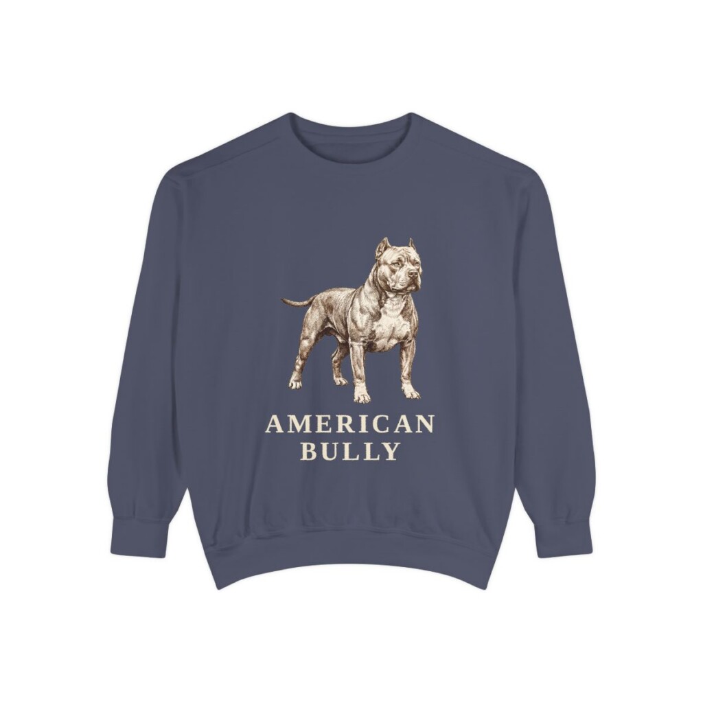 American Bully Sweatshirt, Denim, front view