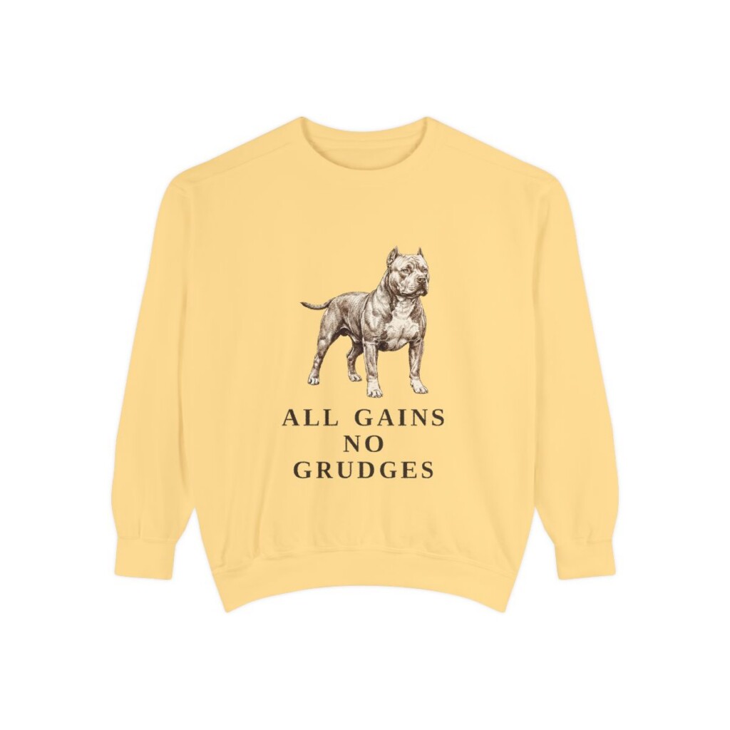 american-bully-sweatshirt-humor-butter-1 American Bully Humor Sweatshirt, Butter, front view