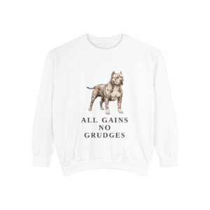 American Bully Humor Sweatshirt, White, front view
