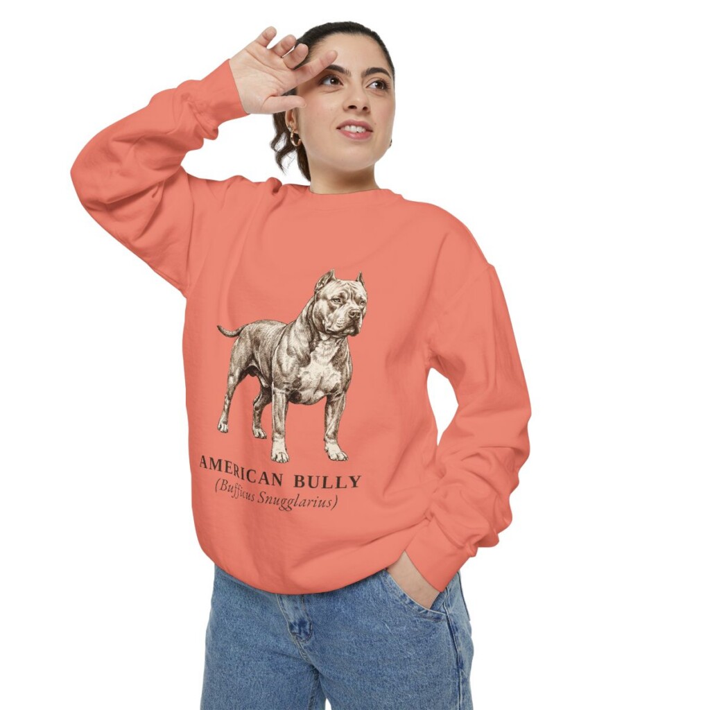American Bully Latin Sweatshirt, Terracotta, person 2 context