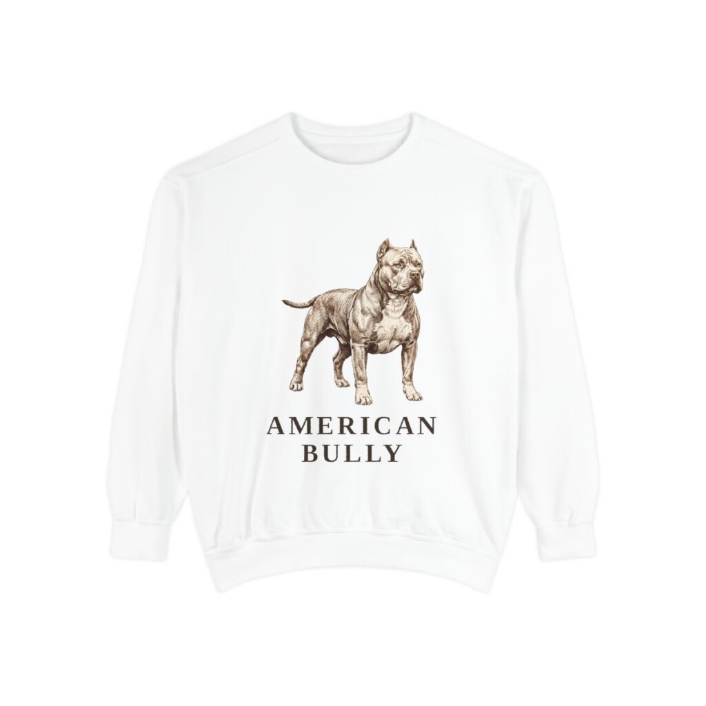American Bully Sweatshirt, White, front view