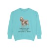 American Cocker Spaniel Dad Sweatshirt, Chalky Mint, front view
