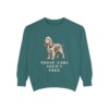 american-cocker-spaniel-sweatshirt-humor-blue-spruce American Cocker Spaniel Humor Sweatshirt, Blue Spruce, front view