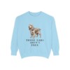 american-cocker-spaniel-sweatshirt-humor-chambray American Cocker Spaniel Humor Sweatshirt, Chambray, front view