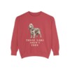 american-cocker-spaniel-sweatshirt-humor-crimson American Cocker Spaniel Humor Sweatshirt, Crimson, front view