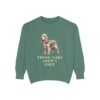 american-cocker-spaniel-sweatshirt-humor-light-green American Cocker Spaniel Humor Sweatshirt, Light Green, front view