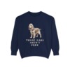 american-cocker-spaniel-sweatshirt-humor-true-navy American Cocker Spaniel Humor Sweatshirt, True Navy, front view