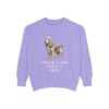 american-cocker-spaniel-sweatshirt-humor-violet American Cocker Spaniel Humor Sweatshirt, Violet, front view