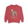 American Cocker Spaniel Latin Sweatshirt, Crimson, front view